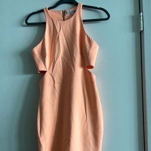 Elizabeth James koral cut out dress
